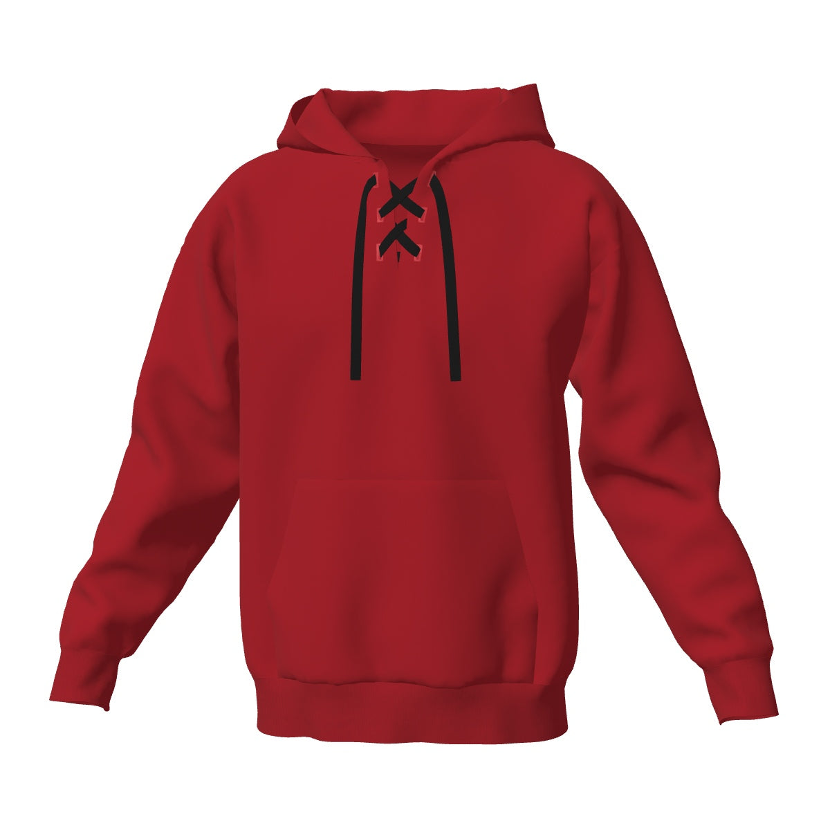 902TC - Lace Up Hooded Sweatshirt